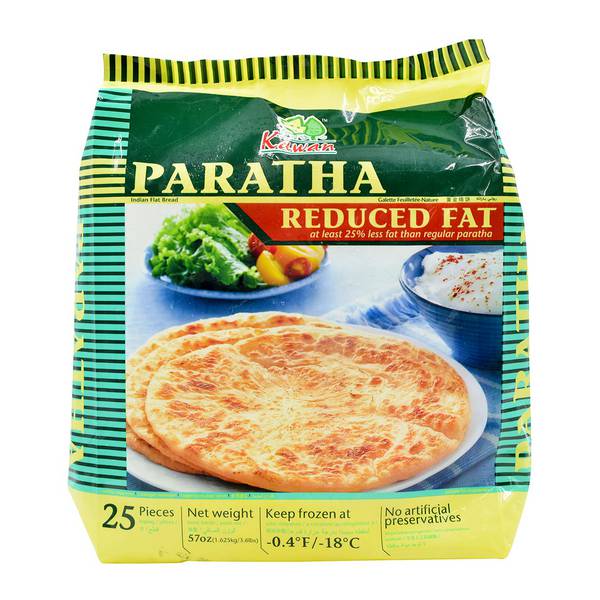 Kawan - Frozen Reduced Fat Plain Paratha (25pcs)